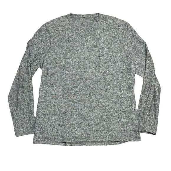 Lululemon Men’s Surge Warm Pullover Crew Long Sleeve Heathered Gray Size XXL - Picture 1 of 9